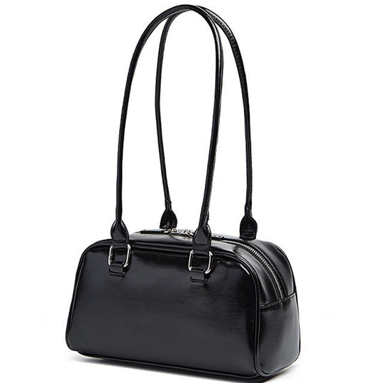 Damen Handtasche mit praktischen Taschen und glänzender Oberfläche Nord Taschen