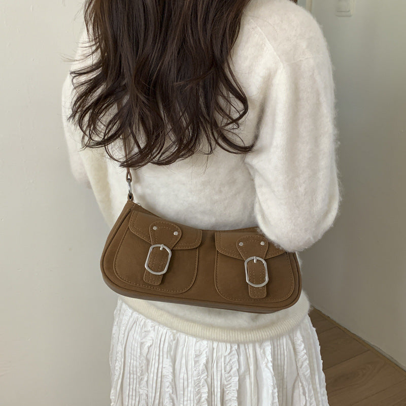 Damen Hobo-Tasche mit praktischem Fächerdesign und modischen Schnallen Nord Taschen