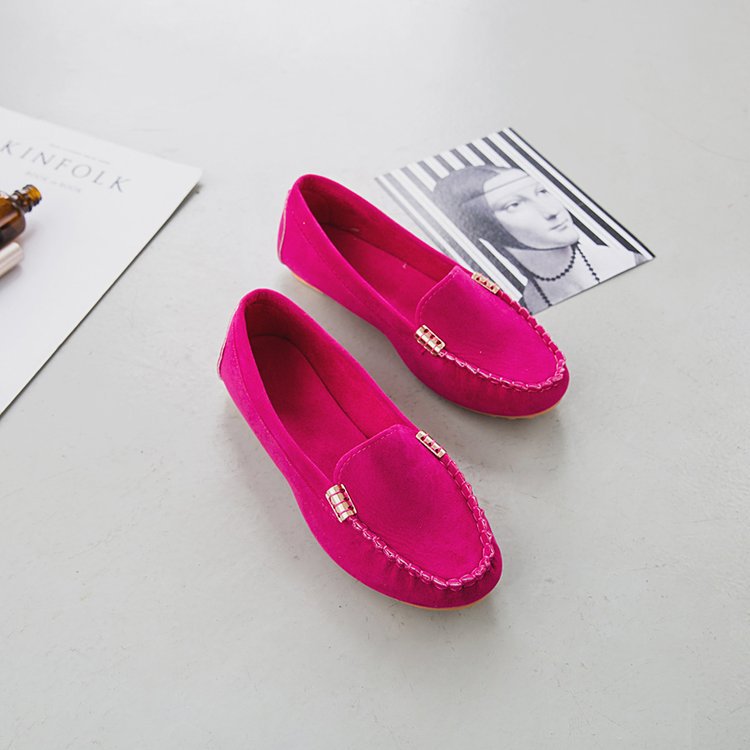 Damen Mokassin-Pantoletten mit schickem Metallic-Detail und weichem Obermaterial