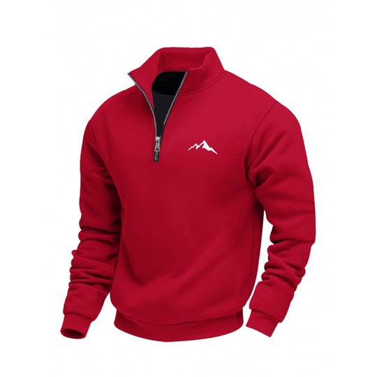 Herren Sweatshirt mit kurzem Reißverschluss Nord Taschen