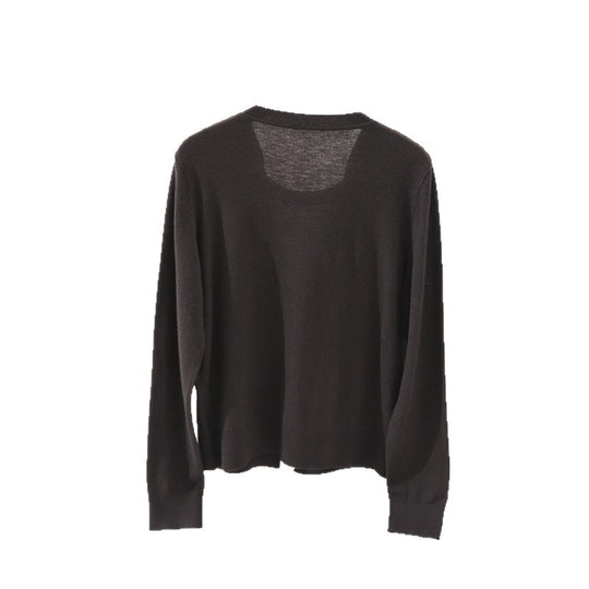 Damen Zweilagiger Strickcardigan mit innenliegendem Top und feiner Rippenkante Nord Taschen