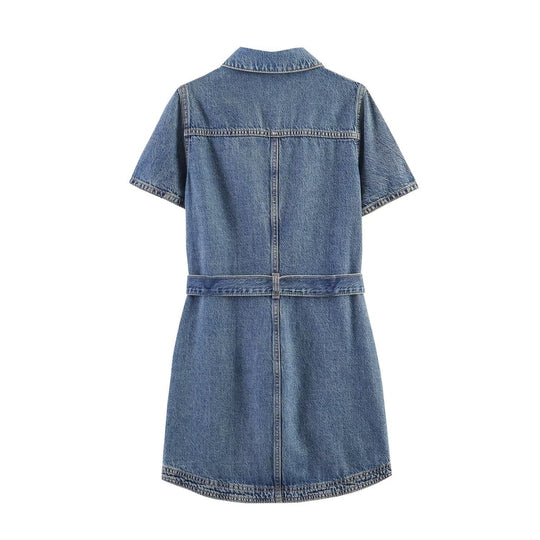 Damen Jeanskleid mit taillierter Silhouette und praktischen Taschen Nord Taschen