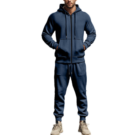 Herren Komplettes Sweatset mit Reißverschluss-Hoodie und tapered Jogginghose Nord Taschen
