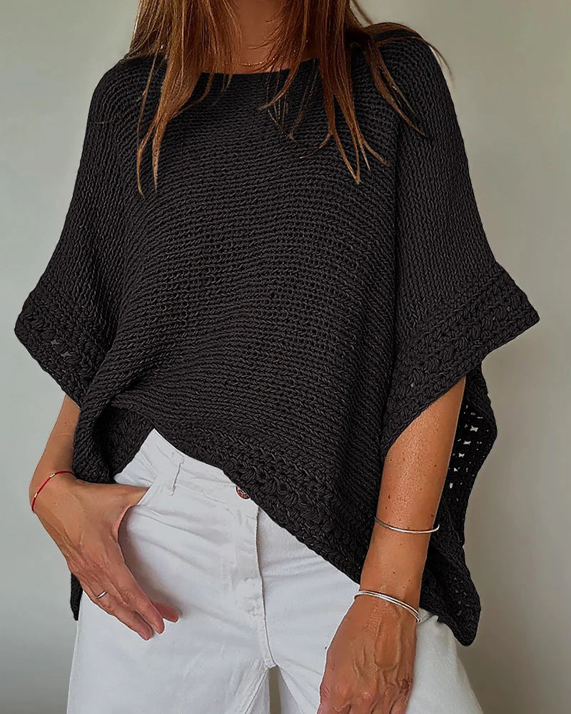 Damen Lässiger Strickpullover Nord Taschen