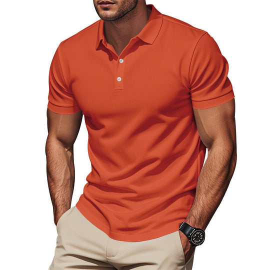 Herren nan atmungsaktives Piqué Poloshirt Kurzarm mit Knopfleiste Nord Taschen