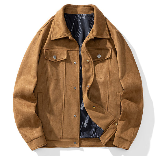 Herren Overshirt‑Jacke aus weichem Wollmix mit gesteppter Innenfütterung und Druckknopfverschluss Nord Taschen