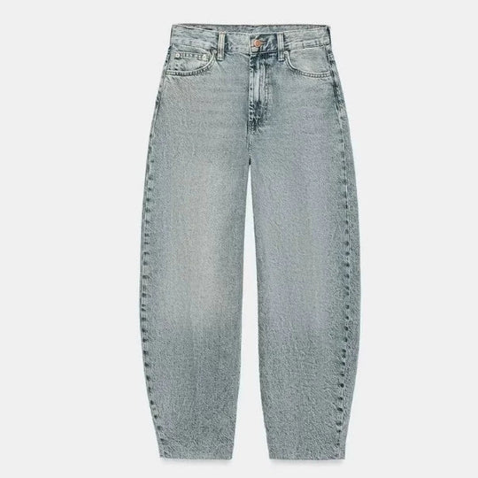 Damen Hochtaillierte Culotte-Hose mit weitem Bein und dekorativem Taillengürtel Nord Taschen