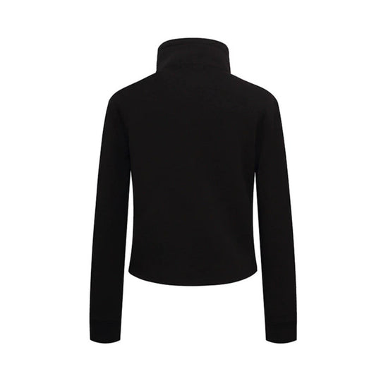 Damen Kurze Wolloptik-Militärjacke mit Stehkragen und asymmetrischer Knopfleiste Nord Taschen