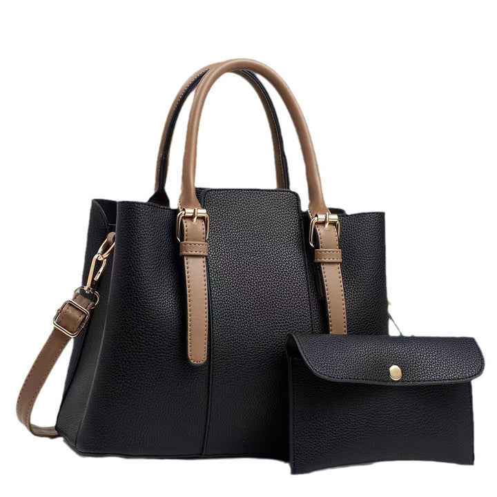 Damen elegante Handtasche mit abnehmbarem Mini-Portemonnaie Nord Taschen