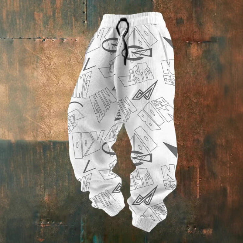 Damen Bequeme Freizeithose mit kreativem Druck Nord Taschen