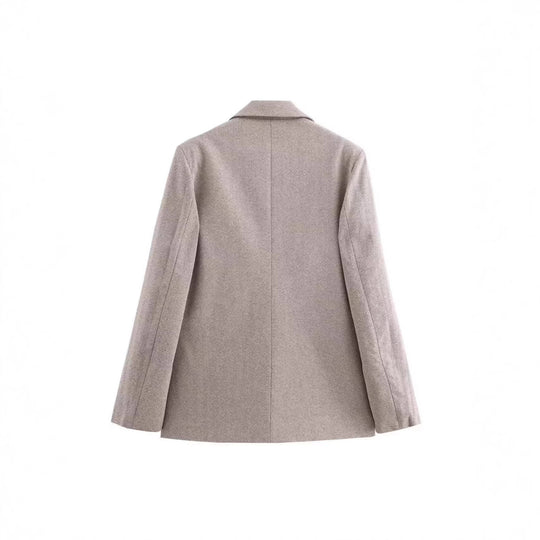 Damen Klassischer Blazer mit strukturiertem Stoff Nord Taschen