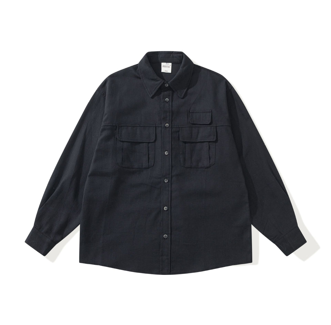 Herren Utility-Overshirt mit großen Pattentaschen und Boxy-Schnitt Nord Taschen