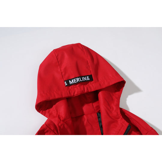 Herren Funktionale Übergangsjacke mit Kapuze und seitlichen Reißverschlusstaschen Nord Taschen