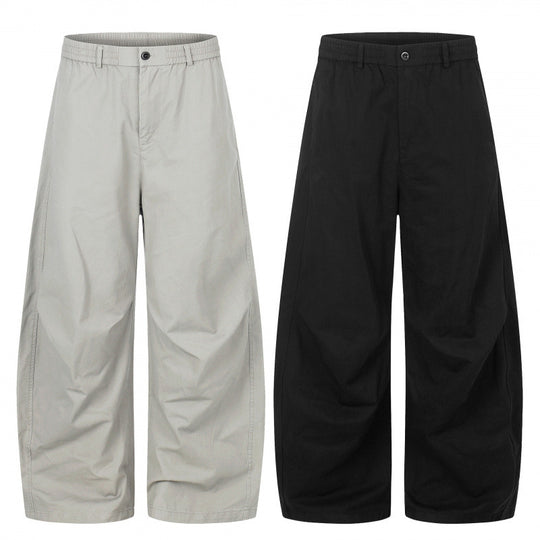 Damen weite Culotte-Hose im Cropped-Look mit elastischem Bund Nord Taschen