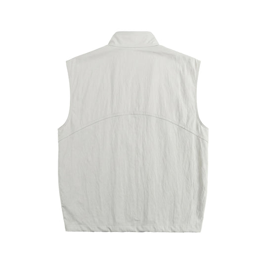 Herren Utility‑Weste mit hohem Stehkragen, Druckknopfblende und großen Pattentaschen Nord Taschen