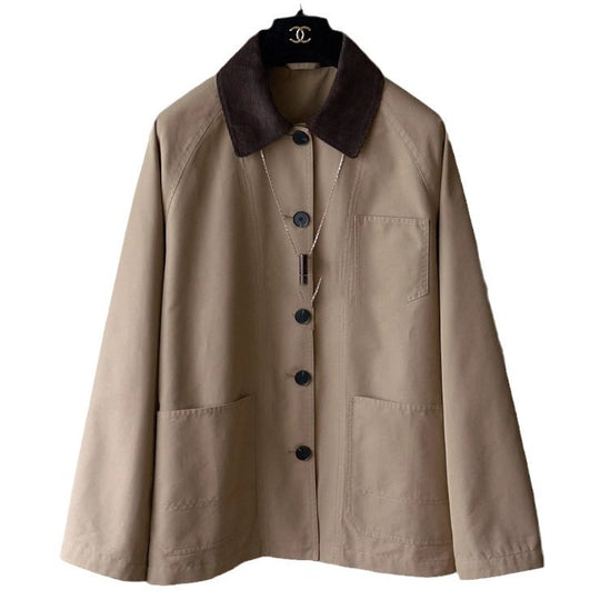 Herren Chorejacke mit Cordkragen, Raglanärmeln und aufgesetzten Taschen Nord Taschen