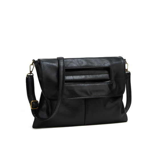 Damen Clutch-Tasche mit elegantem Faltendesign und verstellbarem Trageriemen Nord Taschen