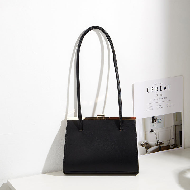 Damen elegante Schultertasche mit modernem Klappenverschluss und strapazierfähigem Kunstleder Nord Taschen