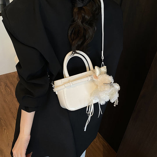 Damen Mini-Tasche mit süßem Tieranhänger und abnehmbarem Schulterriemen Nord Taschen