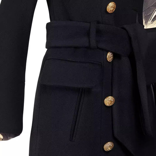 Damen Figurbetonter Minirock mit hoher Taille und cleanem Schnitt Nord Taschen