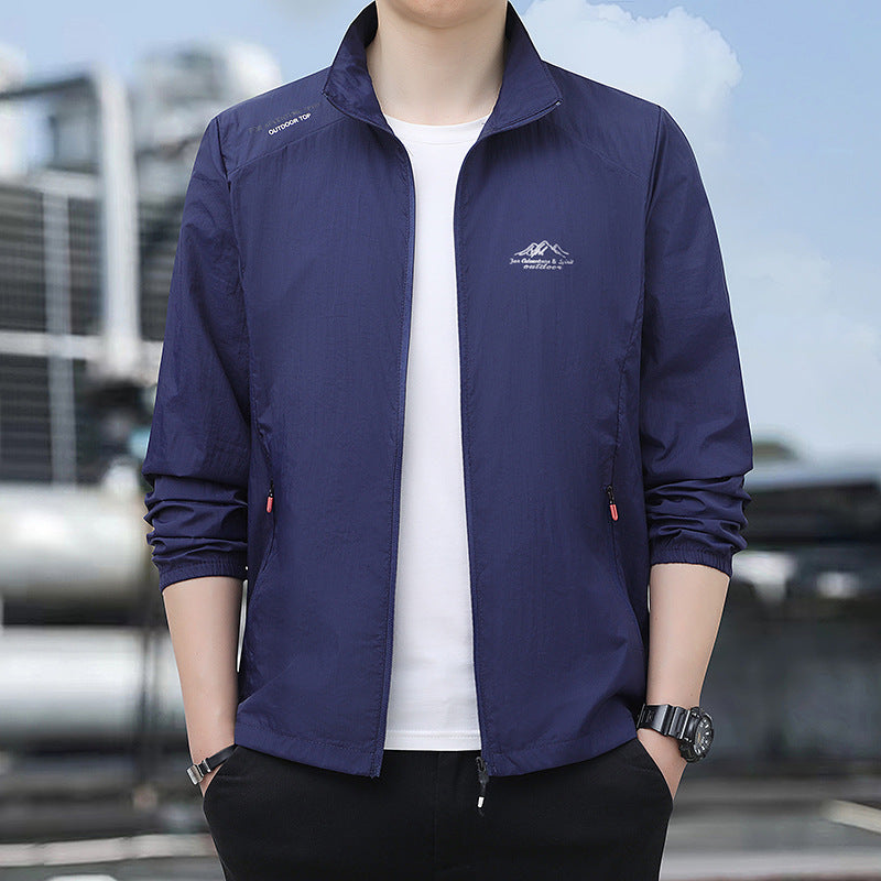 Herren Leichte Outdoor-Jacke mit Windschutz Nord Taschen