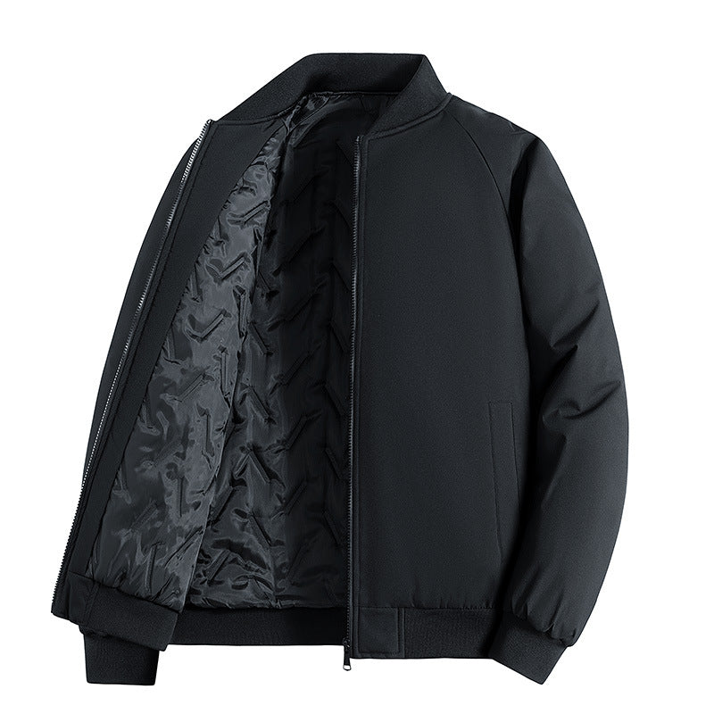 Herren Minimalistische Tech-Bomberjacke mit thermoisolierter Stepp-Innenlage und verdecktem Reißverschluss Nord Taschen