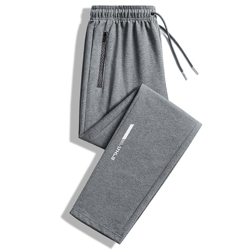 Herren Slim-Fit Performance-Jogginghose mit Reißverschlusstaschen, elastischem Bund und Bündchen Nord Taschen