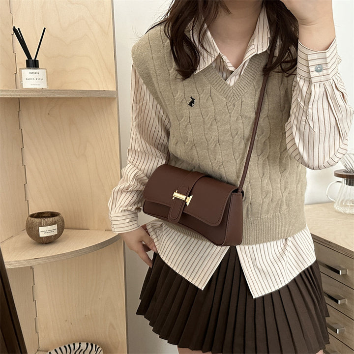 Damen elegante Clutch-Tasche mit raffiniertem Verschluss Nord Taschen