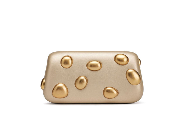 Damen elegante Clutch Tasche mit goldenen Akzenten Nord Taschen