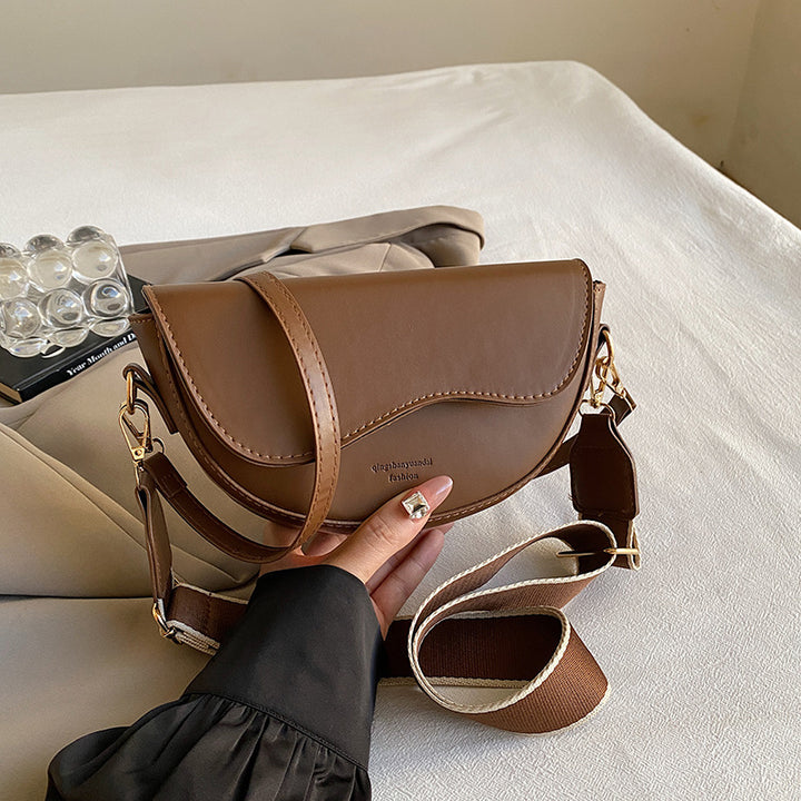 Damen Umhängetasche mit elegantem Kurvenmuster und praktischen Fächern Nord Taschen