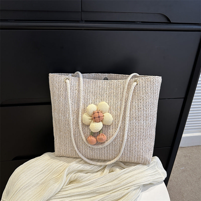 Damen Strandtasche mit floralem Design und hochwertigen Akzenten Nord Taschen