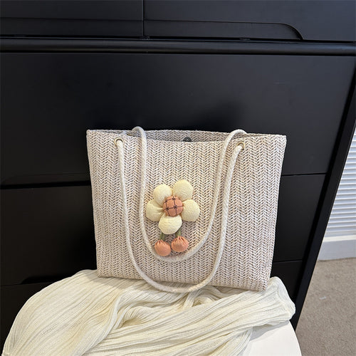 Damen Strandtasche mit floralem Design und hochwertigen Akzenten Nord Taschen