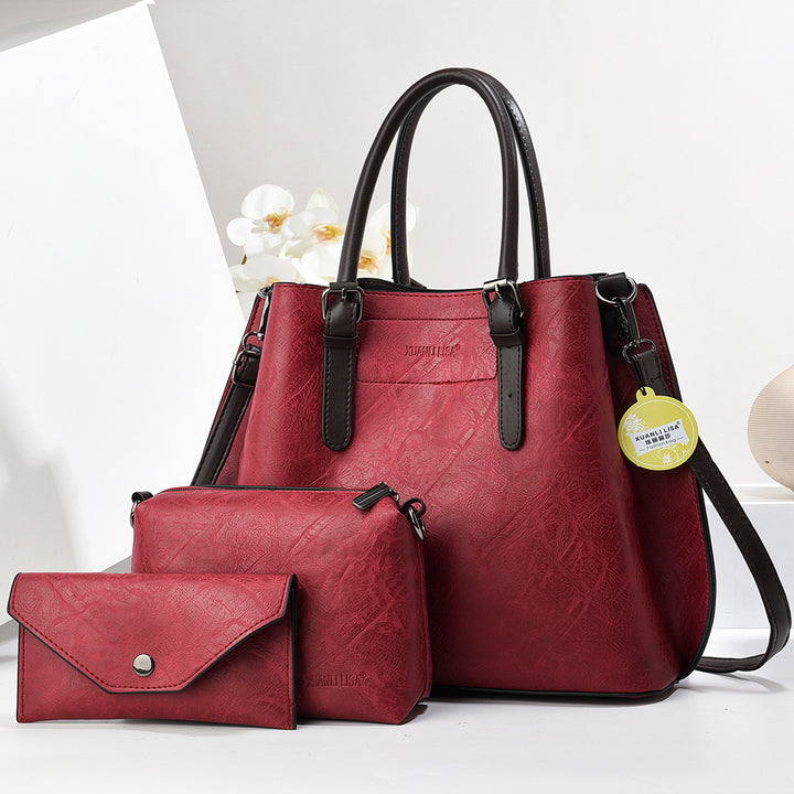 Damen Handtaschen-Set mit abnehmbarer Clutch und Kosmetiktasche Nord Taschen