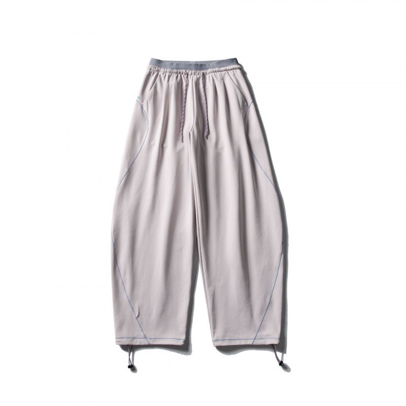 Unisex Weite Tech-Jogginghose mit Kordelzug, Kontrastnähten und verstellbarem Saum Nord Taschen