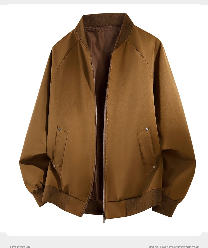 Herren Leichte Outdoor‑Bomberjacke im Clean‑Look mit Raglanärmeln, verdecktem Zwei‑Wege‑Reißverschluss & praktischen Pattentaschen Nord Taschen