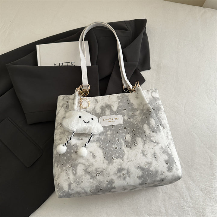 Damen modische Tote Bag mit verspieltem Anhänger Nord Taschen
