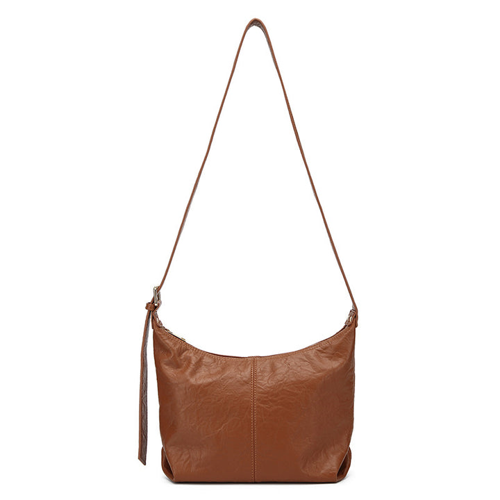 Damen Hobo-Tasche aus hochwertigem Kunstleder mit elegantem Kordelzug Nord Taschen