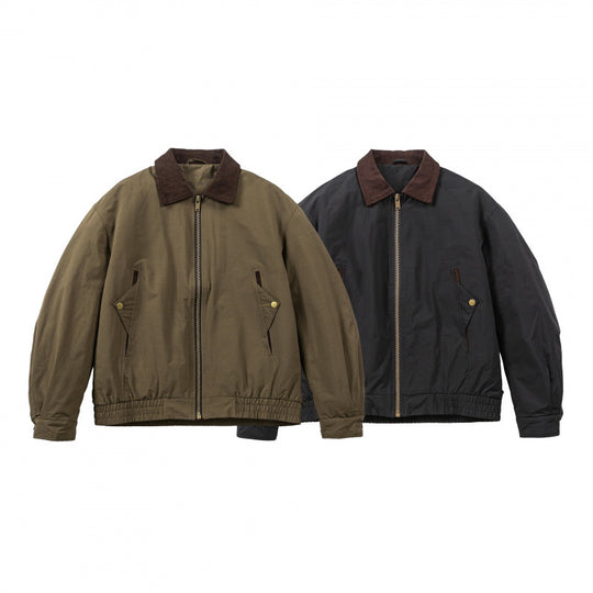 Herren Boxy-Field-Bomberjacke mit Cordkragen, Metallreißverschluss und elastischem Saum Nord Taschen