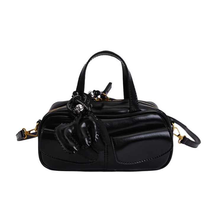 Damen verspielte Mini-Handtasche mit charmantem Tieranhänger Nord Taschen