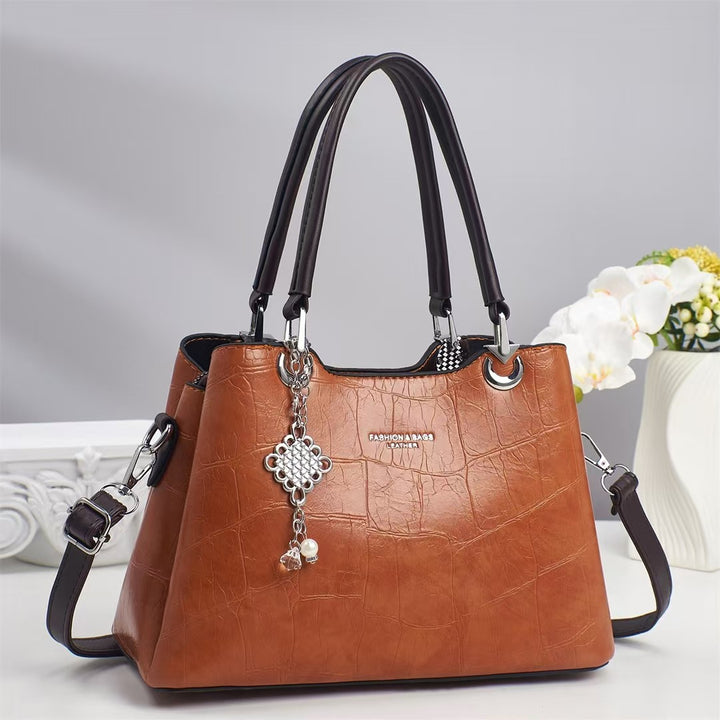 Damen elegante Handtasche im luxuriösen Krokodilleder-Look Nord Taschen