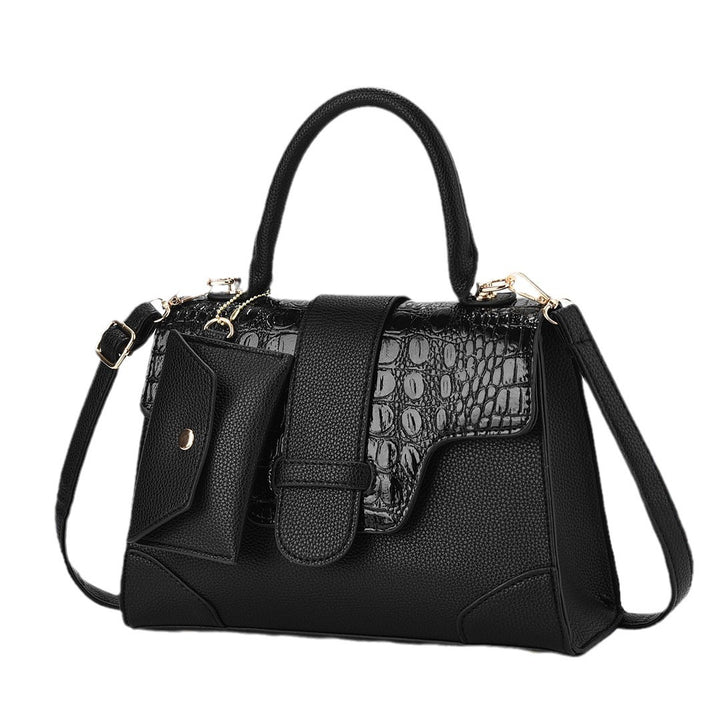 Damen Handtasche mit strukturiertem Leder und abnehmbarem Kartenetui Nord Taschen