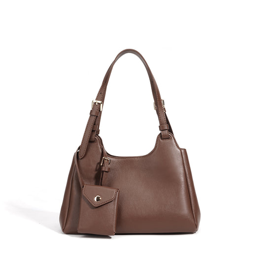 Damen Hobo-Tasche aus hochwertigem Leder mit abnehmbarem Mini-Portemonnaie Nord Taschen