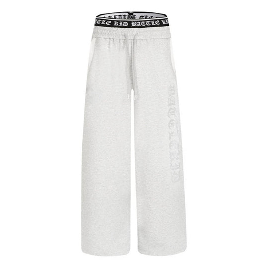 Damen weite Lounge-Jogginghose mit hohem Logobund, Gothic-Print und Kordelzug Nord Taschen