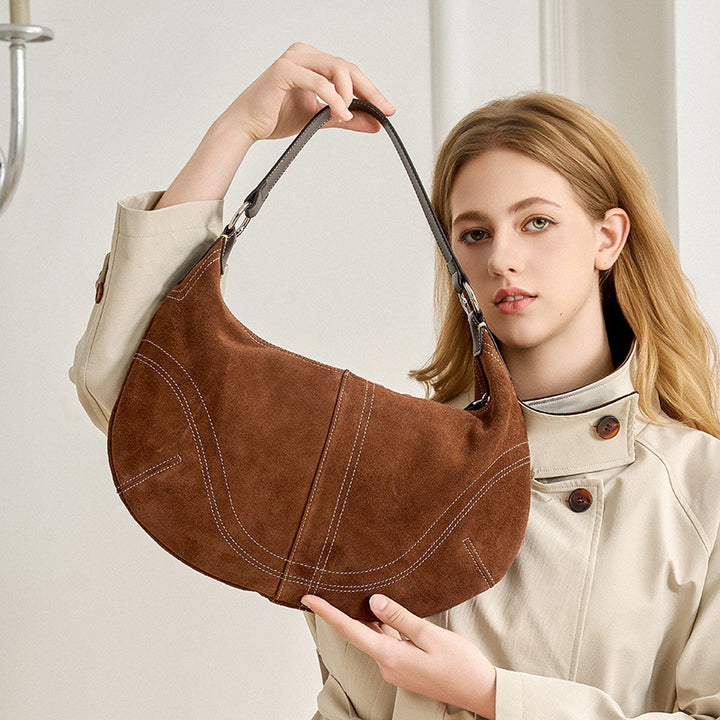Damen Lederhandtasche mit modernen Akzenten Nord Taschen
