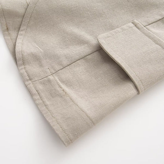 Damen Taillierter Stehkragen-Blazer mit dekorativen Metallknöpfen Nord Taschen