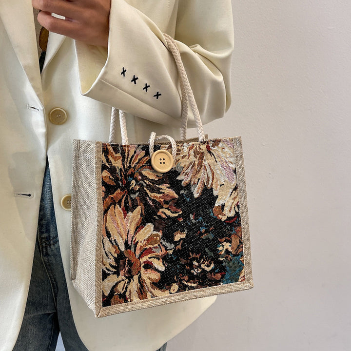 Damen elegante und handgefertigte Baumwolltasche Nord Taschen