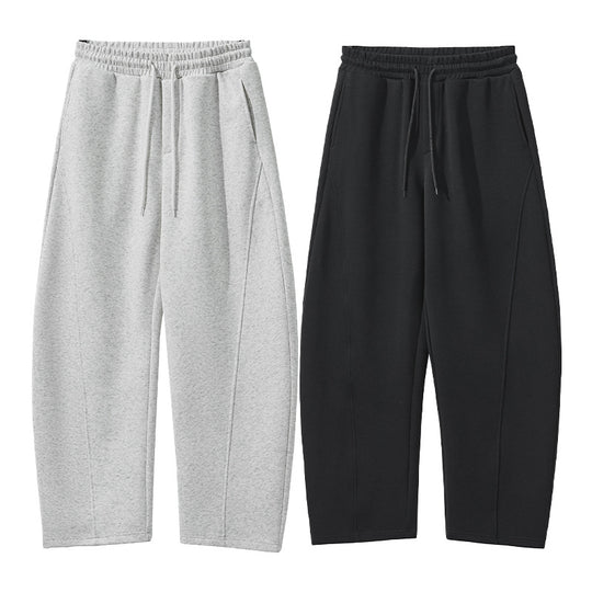 Herren Weite Lounge-Jogginghose aus French-Terry mit Tunnelzugbund Nord Taschen