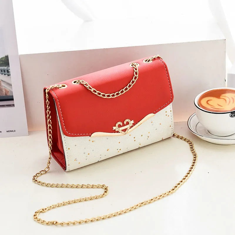 Damen elegante Umhängetasche mit glänzenden Akzenten Nord Taschen