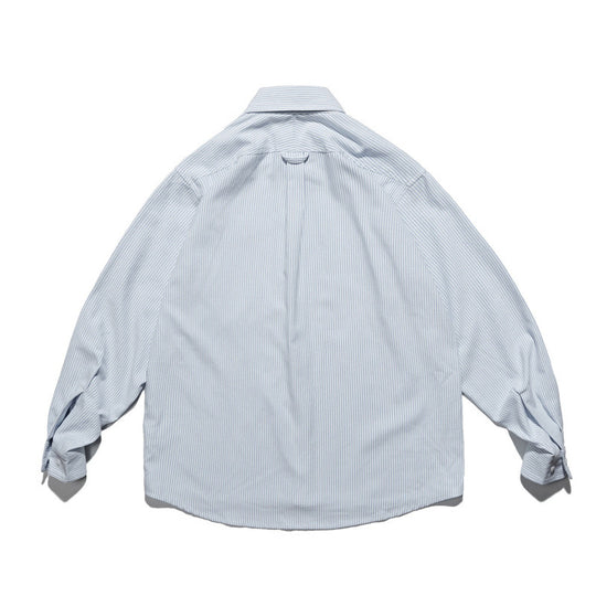 Unisex Oversize-Hemd mit feinem Nadelstreifen, Button-Down-Kragen und Brusttasche Nord Taschen
