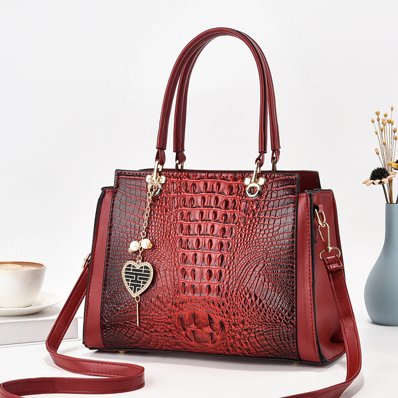 Damen stilvolle Handtasche mit eleganter Prägung Nord Taschen